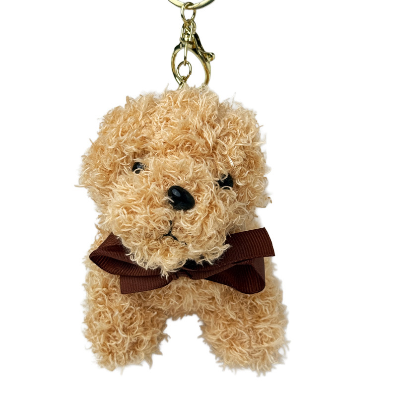 Teddy puppy, dog doll, cartoon figurine, pendant, small plush toy, wedding scattering doll, cute trinkets Item Picture