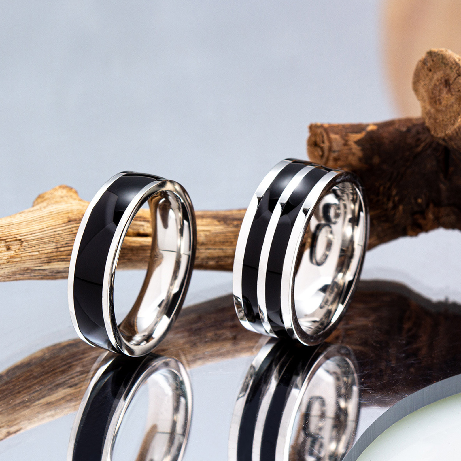 Korean and Japanese Ins-style popular accessories on Xiaohongshu, such as couple rings and titanium steel rings, are selling well on Douyin. One-piece consignment service Specification image