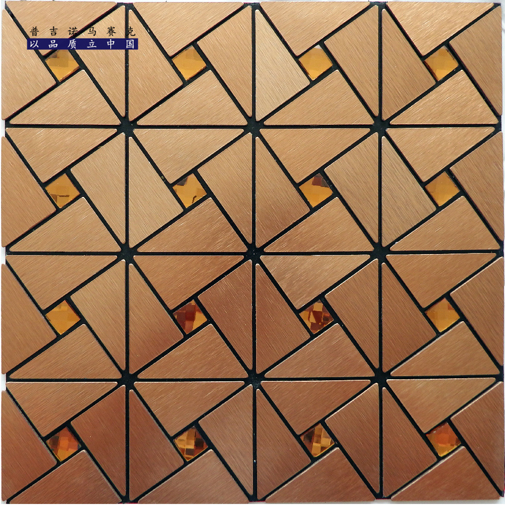Hebei aluminum-plastic board self-adhesive Mosaic tile 3D stereoscopic metal self-adhesive wall tile wholesale Mosaic manufacturer Specification image