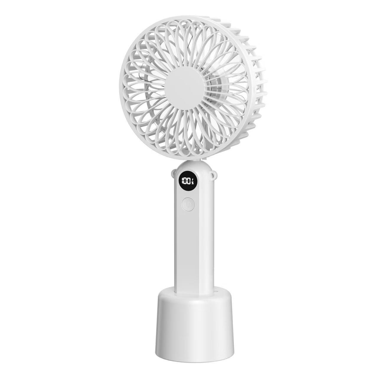 手持小风扇/手持风扇/电风扇手持小风扇/小风扇/手持高速风扇白底实物图