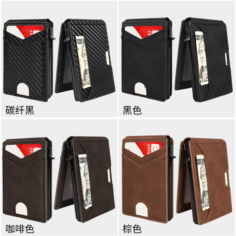 Cross-Border Anti-Demagnetization Men's Wallet, Large-Capacity Women's Bag, Popular Women's Bag, Coin Purse, Id Storage Bag, Card Bag details Picture