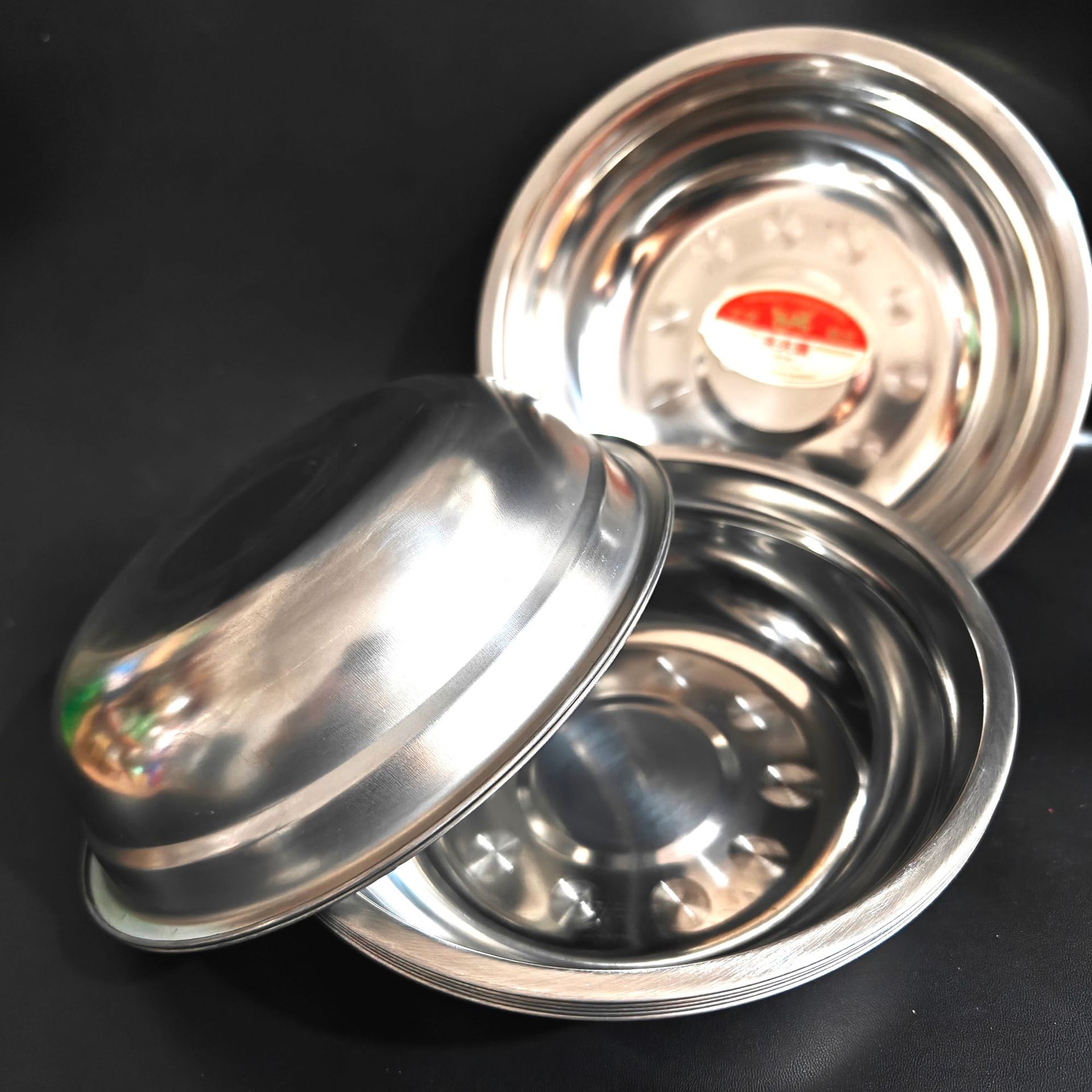 20 soup basins, vegetable basins, household kitchen basins, metal basins, large soup basins and bowls for restaurants and hotels, wholesale at 2 yuan Item Picture