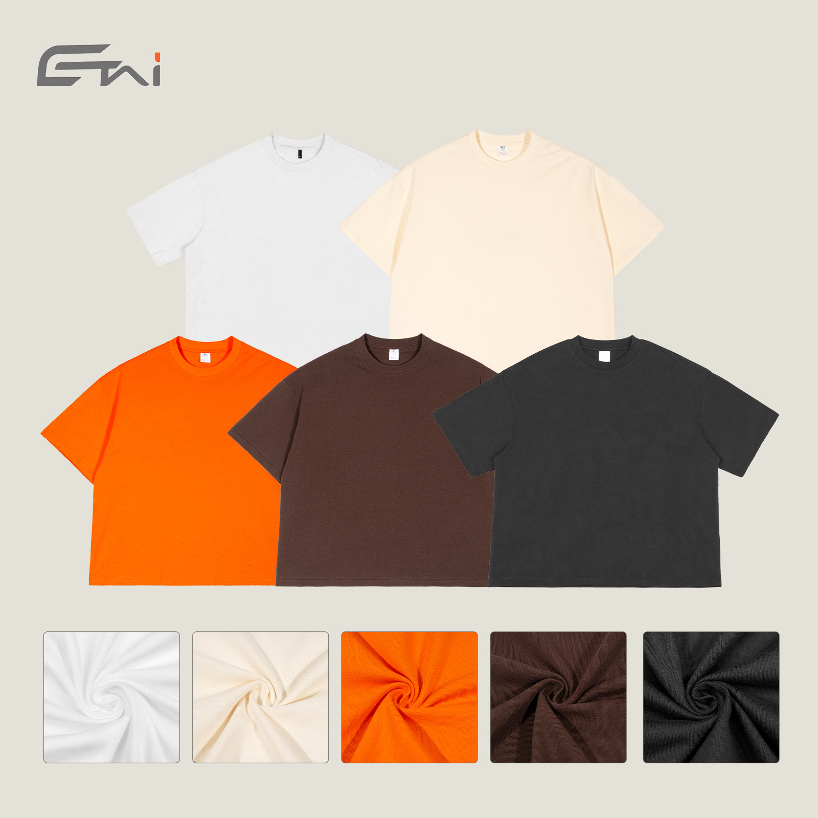 Summer short and wide American-style pure cotton short-sleeved street men's large-sized trendy brand base T-shirts for teenagers are crossing borders details Picture