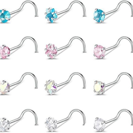 穿刺鼻饰实物图