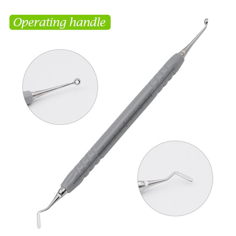 Cross-border exclusive dental plastic tools, resin material, ice porcelain veneer, silver engraving knife with foam head Application Scenario