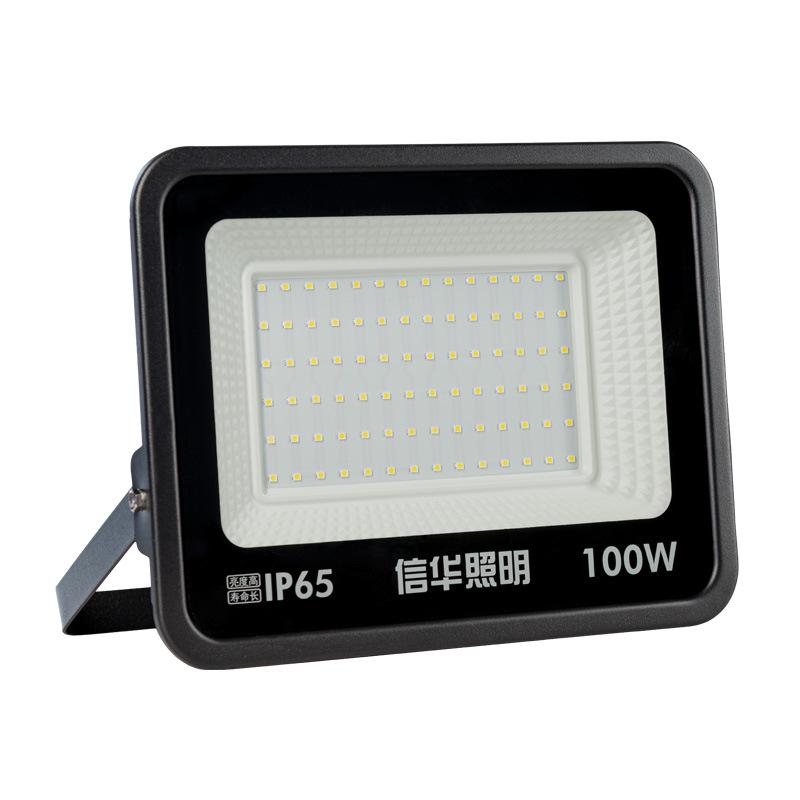 Square ultra-thin outdoor spotlights, waterproof wall-mounted floodlights, workshop, warehouse and factory led floodlights Item Picture