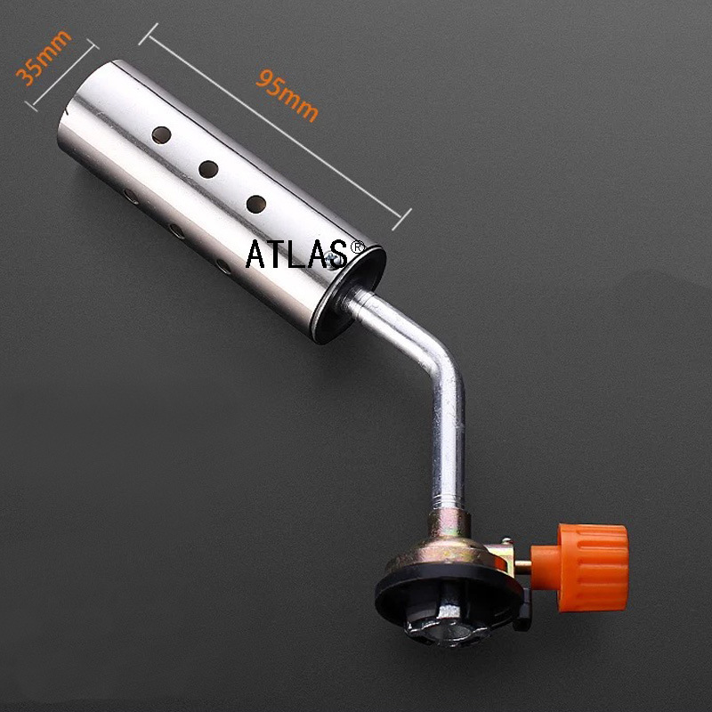 Stainless steel flamethrower head, clamp-type gas cylinder igniter, household pig hair burner burner, flame gun head accessories Application Scenario
