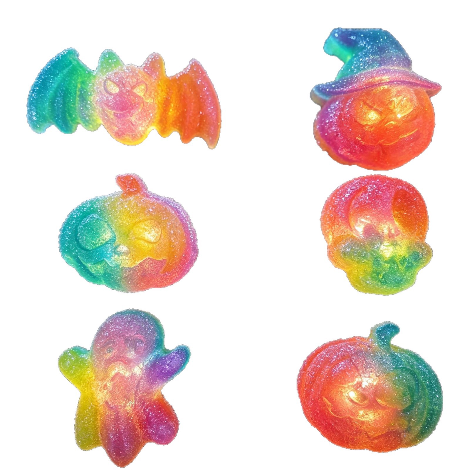 Halloween glowing diy toys, creative toys, jelly sand molds, children's handcrafted house play decorations and ornaments Item Picture