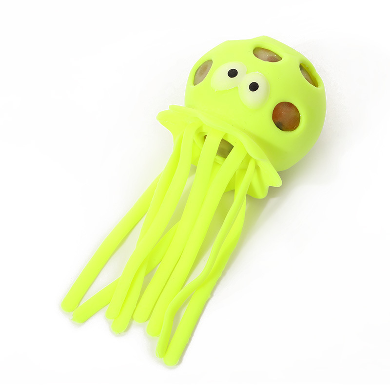 Cross-border tpr Jellyfish Pinch Release Toy, TPR Jellyfish Bead Hole Ball Stress Relief Octopus Stress Relief Toy Application Scenario
