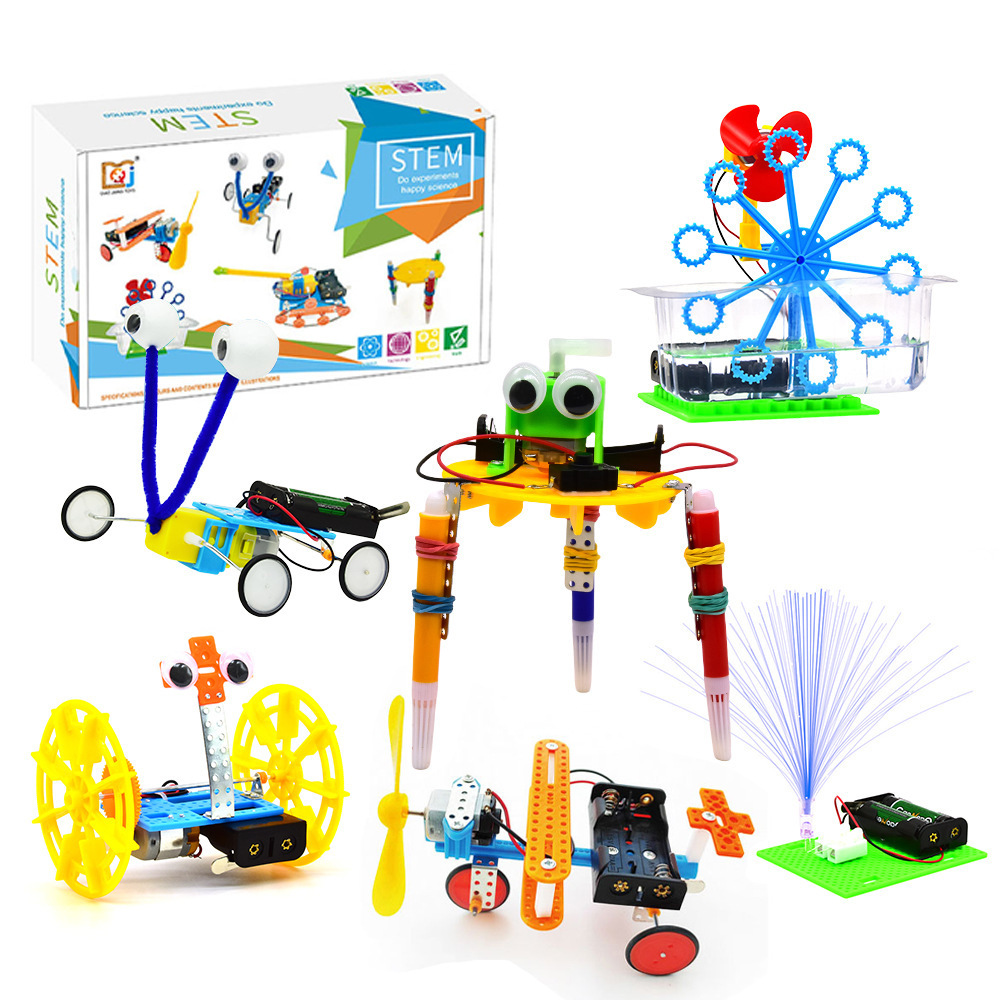 Cross-border source diy experimental material package set, toy creative assembly, children's science STEAM education small project