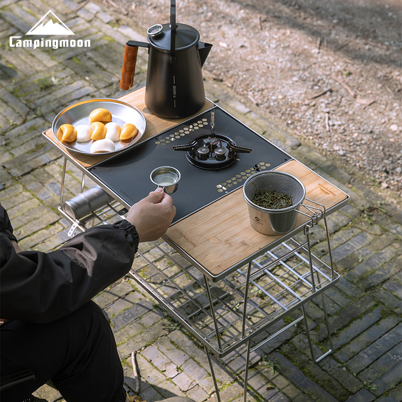 柯曼户外露营用品野餐ITG茶桌板野炊便携模块化组合多用桌单元板详情图3