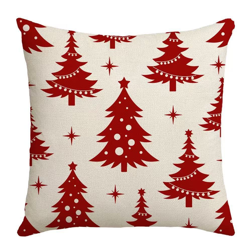 Cross-border Amazon best-selling Christmas-patterned decorative sofa cushions, red pillowcases and living room cushions Item Picture
