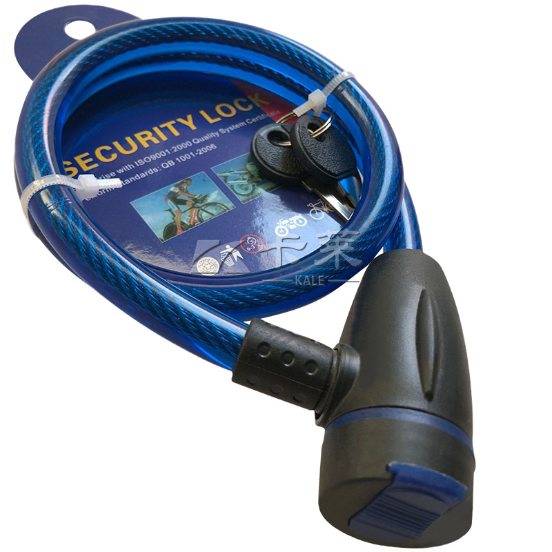 Bicycle lock, steel wire lock, road bike lock, steel cable rubber ring lock, portable bike lock, electric bike and bicycle anti-theft lock Item Picture