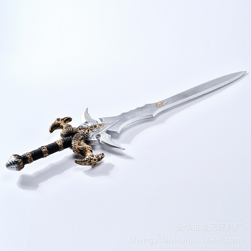 WOW World of Warcraft cos weapon item PU Frostmournful Hammer of Destruction World of Warcraft King Lane Sword toy details Picture