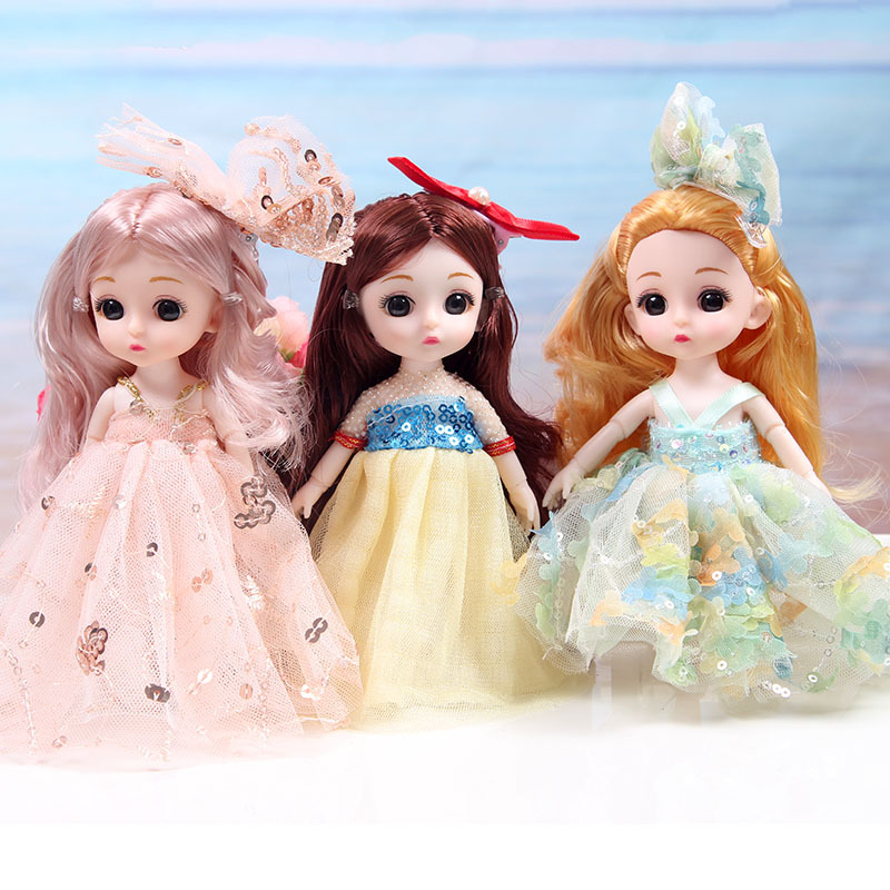 Mini multi-joint Molly Girls' doll, 17 cm, interchangeable Dream Bar new doll toy set Application Scenario