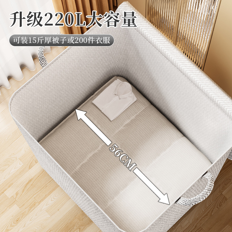 Special storage bags for clothes and quilts, moving packing bags, household bedroom storage bags, large-capacity sorting, thickened cotton quilts Specification drawing