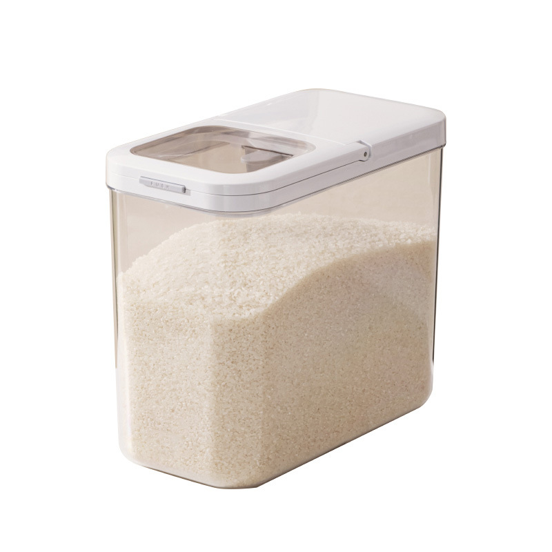 Cross-border sealed kitchen cabinets, rice buckets, household narrow-edge drawers for moisture-proof storage, rice, coarse grains, flour storage tanks, flour buckets Item Picture