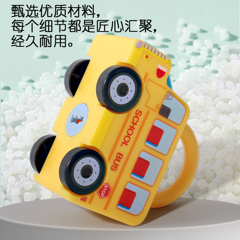 幼儿童木质小车开锁解锁配对积木幼儿园颜色配对动手动脑益智玩具产品图