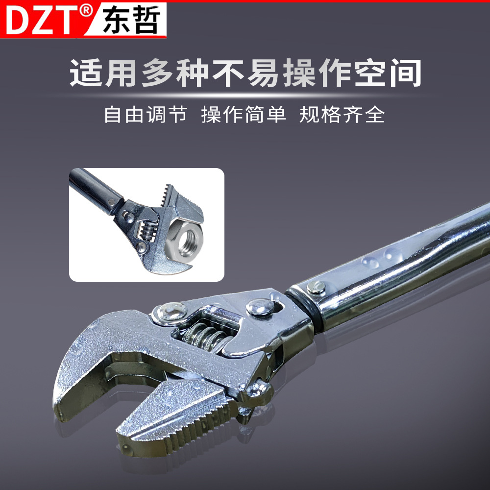 Multi-functional torque wrench, adjustable wrench, bathroom wrench, ratchet wrench, electrician, household machine, repairman, carpenter, powerful adjustable wrench Application Scenario