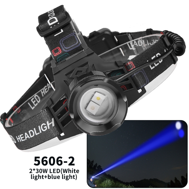 Amazon nuevo 30W blanco laser LED headlight XHP70 ultra brillante brillante brillante doble color blanco láser luz ligera fuerte Specification image