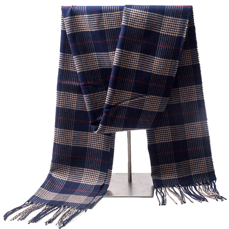 One-piece consignment of new winter cashmere scarves, men's scarves, men's scarves, women's scarves, imitation cashmere scarves, thick British checkered ones, wholesale from street stalls Specification image