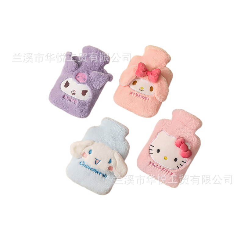 Sanrio official plush water-filled hot water bag, student cute cartoon water-filled hand warmer, thickened warm baby in stock Item Picture