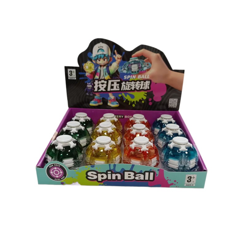 Press the rotating ball, fingertip creative press ball, macaron-colored student stress-relieving fun and educational toy gift wholesale Item Picture
