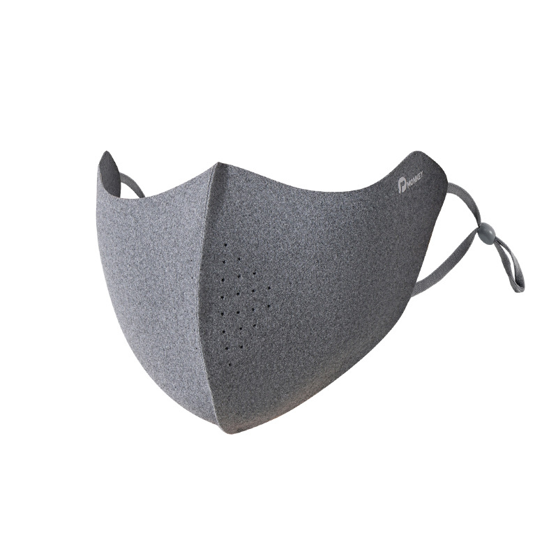 秋冬季保暖口罩女高颜值2025户外骑行防寒立体护眼角防晒透气口罩白底实物图