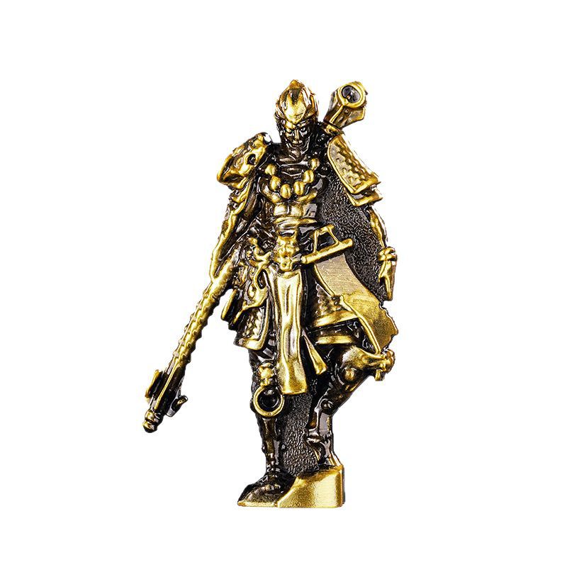 Sand gold cross metal sculpture warrior image incense burner Delta incense burner Item Picture
