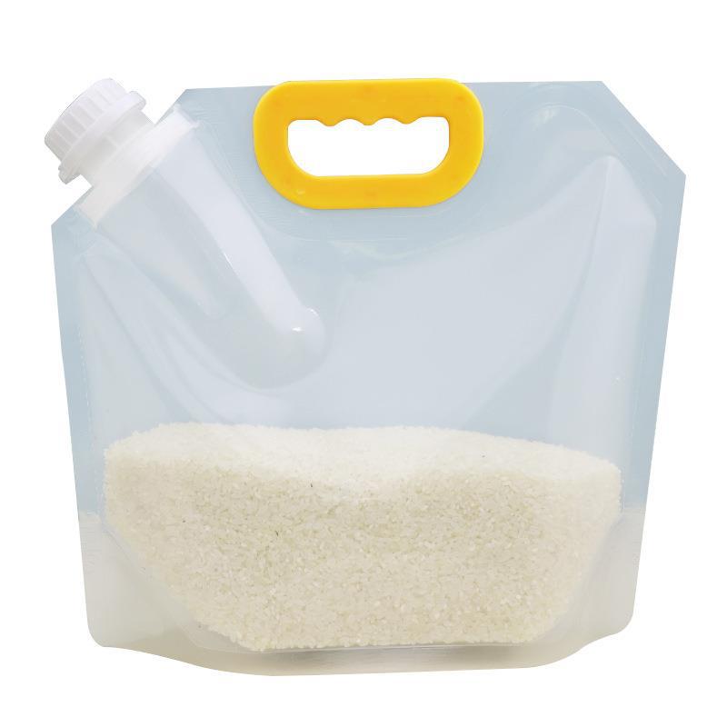 Transparent self-standing spout bags for grain storage, grain bags, food packaging bags, and beer consignment wholesale Item Picture