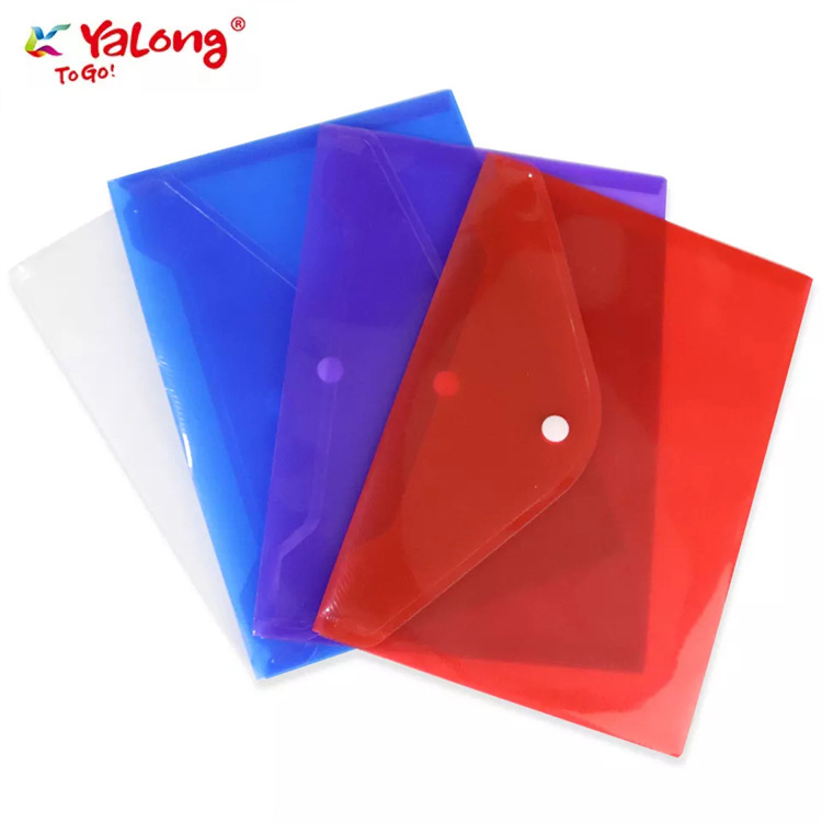 Yalong Cross-border Classical A5 transparent File Bag, 16C waterproof mixed-color Pvc material file bag details Picture
