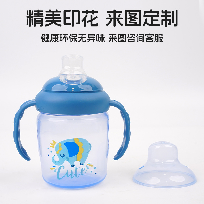 Colorful cartoon baby anti-choking PP bottle set suitable for newborns, 0-3 months old baby bottle, mother and baby factory Application Scenario