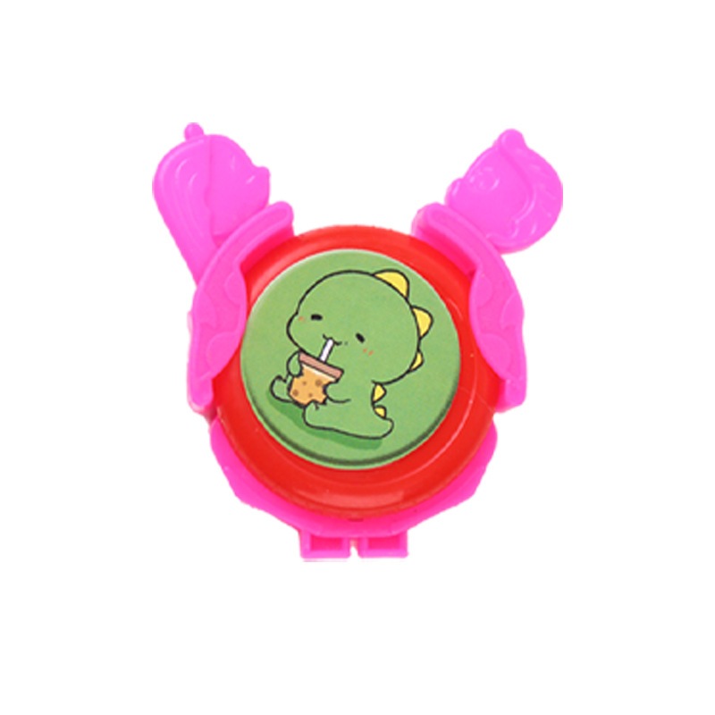 卡通弹射飞盘足球发射器旋转飞盘跨境玩具幼儿园小朋友小礼物批发白底实物图