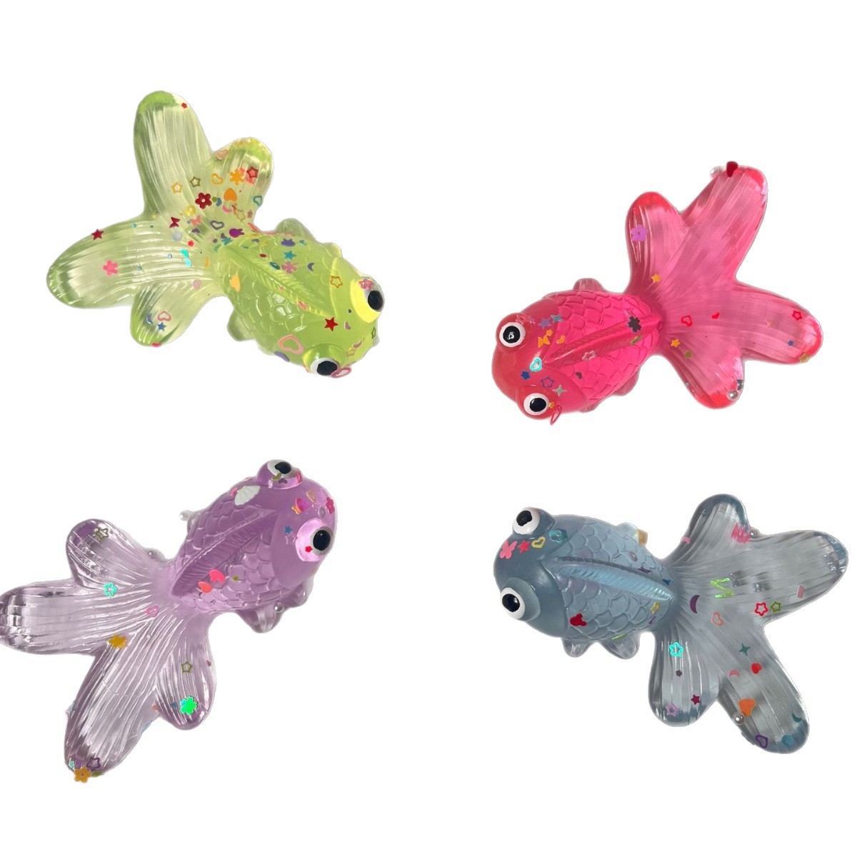 Cross-border creative epoxy resin children's relaxing and cute little goldfish toy Creative cross-border Item Picture