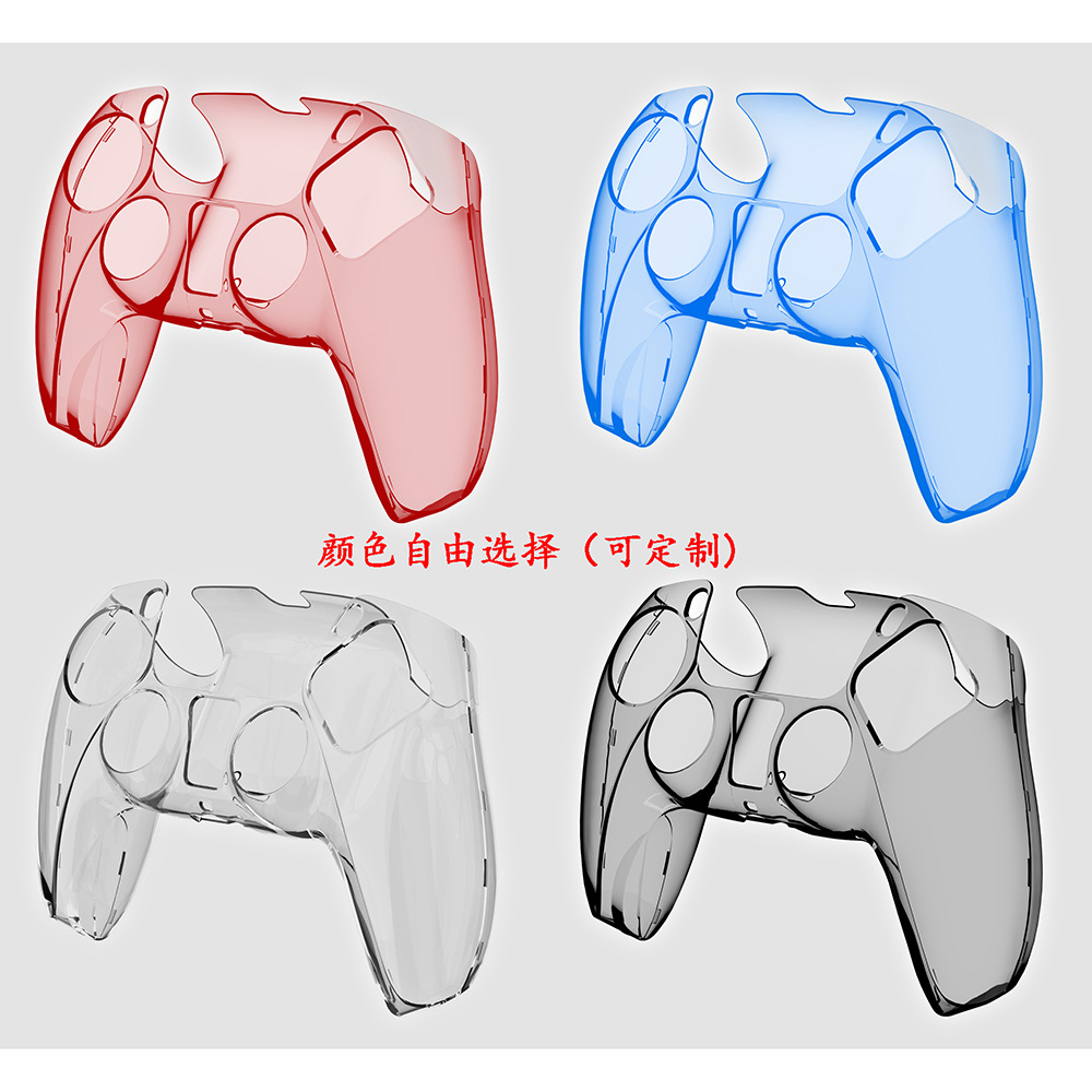 PS5 controller transparent PC crystal case, PS5 transparent split controller protective case, PS5 protective case accessories Application Scenario