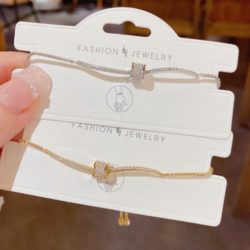 镶钻小蛮腰手链女气质小众设计简约冷淡风复古手串送闺蜜时尚手饰