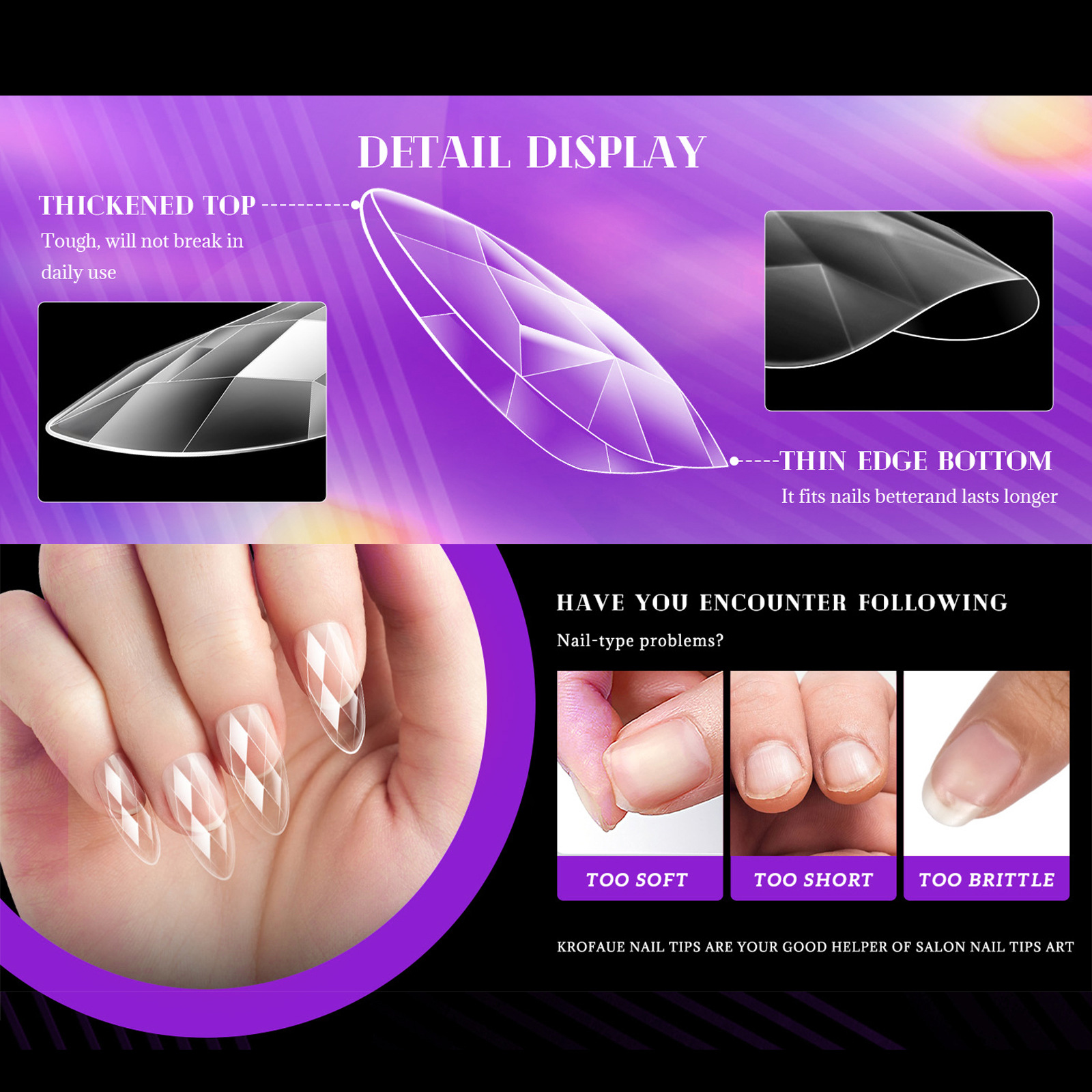 穿戴甲/穿戴式甲片/甲片/手工穿戴甲/美甲片产品图