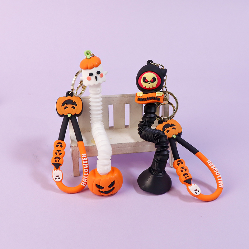 Halloween Creative Carnival Night, Terrifying Night, plush keychain, PVC key chain, Amazon Cute and personalized pendant details Picture