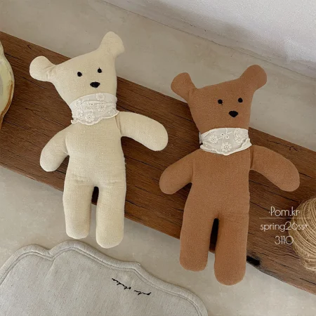 New Korean-style ins bear lace silk scarf doll fabric handcrafted children's birthday companion doll prop