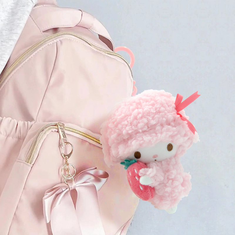 Changyi genuine piano plush toy, strawberry pendant, coin purse, Sanrio bow cream pendant details Picture