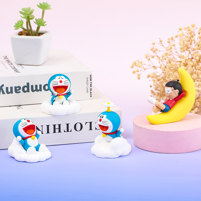 正版授权哆啦A梦夜游星空车载摆件潮流手办模型居家桌面饰品批发