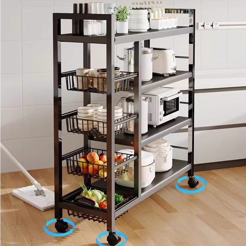 رفوف متحركة متعددة الطوابق من أجل سلة الفواكه في المطابخ المهجورة Specification image