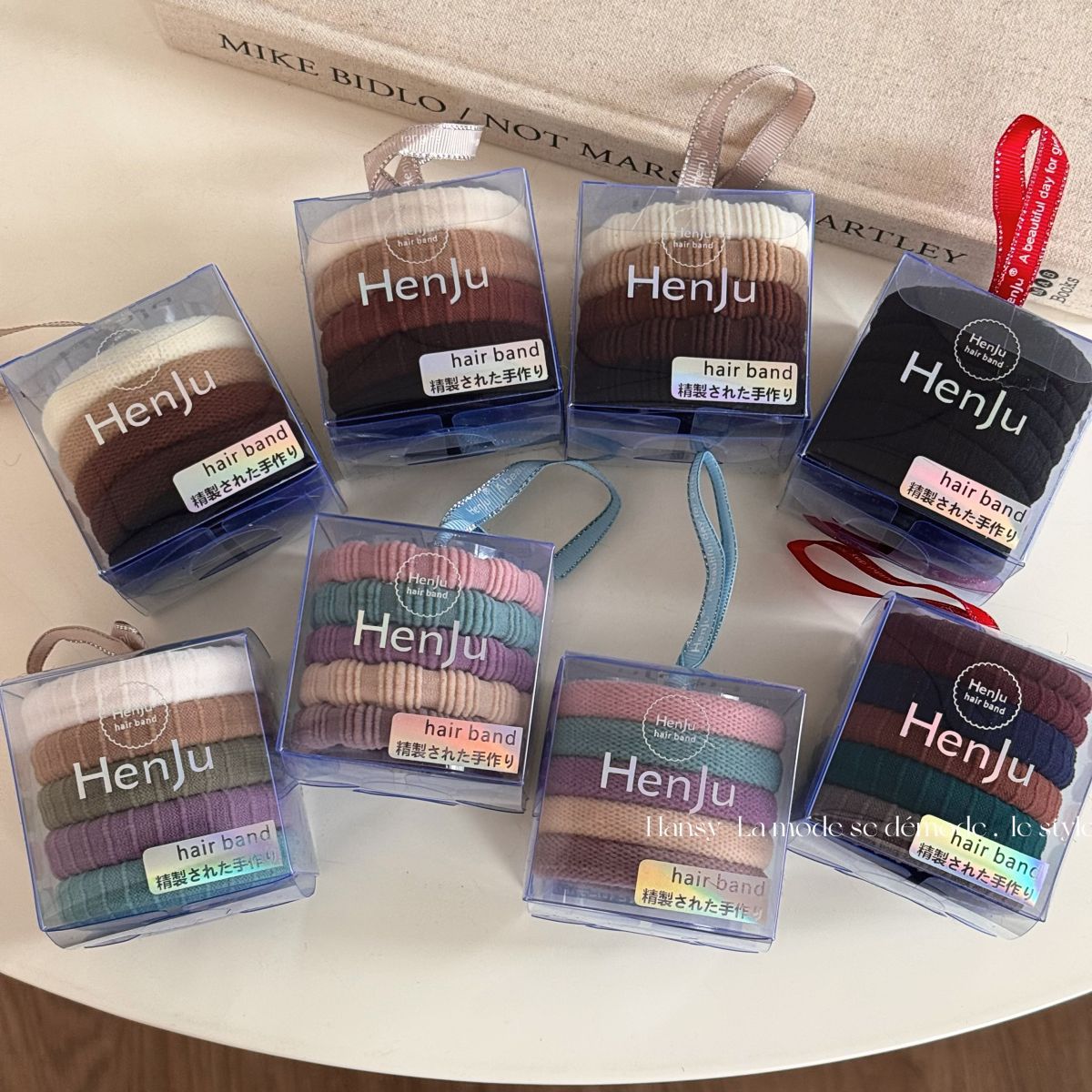 5根盒装高弹力无接缝皮筋女丸子头发圈头饰不伤发无痕头绳发饰新