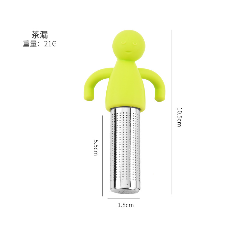 Creative stainless steel tea strainer, tea strainer, lazy person's tea-making wonder, simple office tea-making filter details Picture