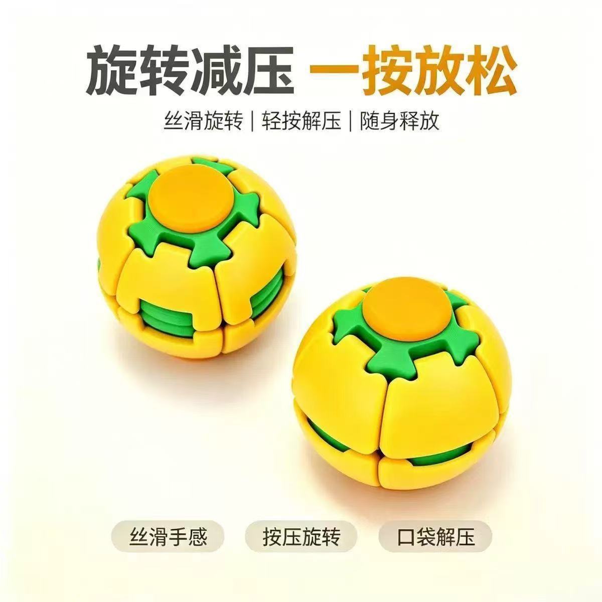 The best-selling new and unique stress-relieving spinning ball fidget spinner is a portable office stress-relieving gadget and a casual toy details Picture