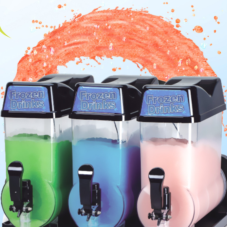 Snow slime machine, commercial beverage machine, double-cylinder and triple-cylinder snow melting machine, milk tea shop, self-service restaurant, ice cream, juice and cold drink machine Specification image