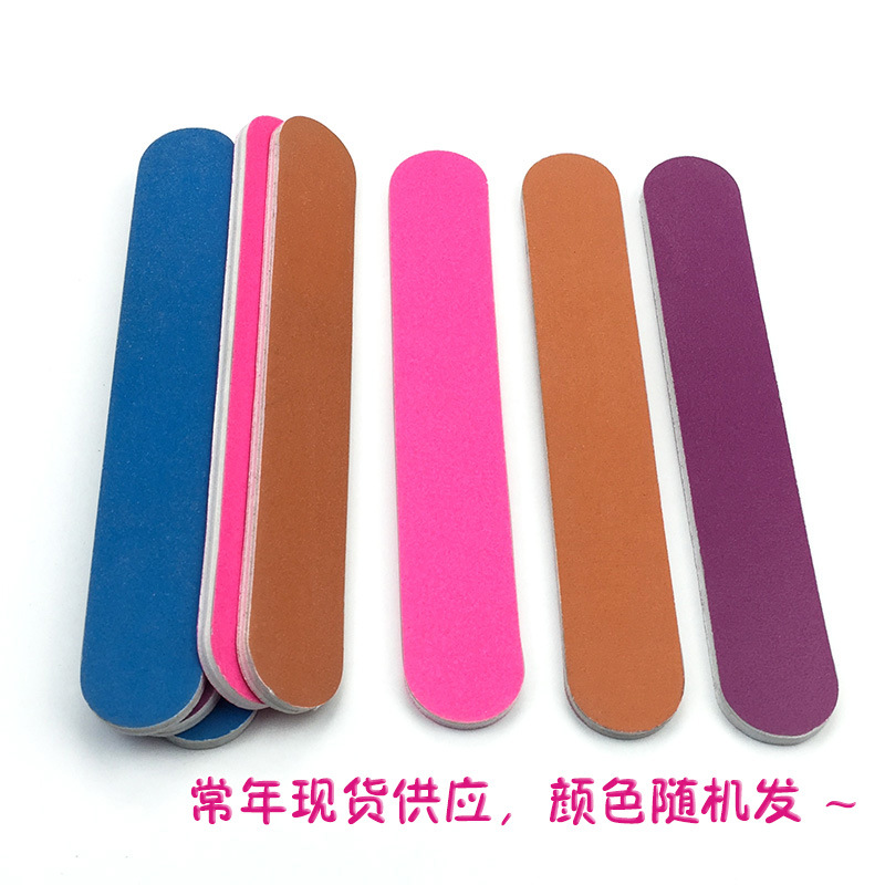 17.8 Single-color nail file, EVA sandpaper file, double-sided grinding strip, shaping nail rubbing strip, multi-color