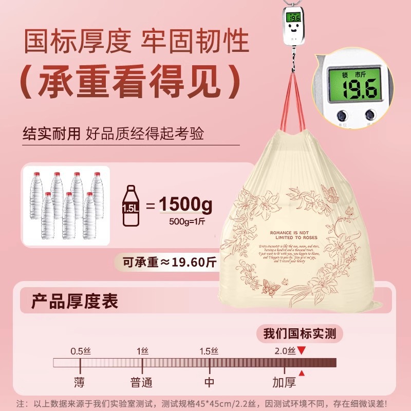 垃圾袋/新年垃圾袋/宠物垃圾袋/金源垃圾袋/垃圾袋1卷100产品图