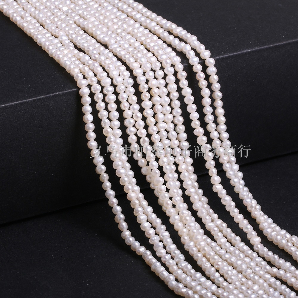 Natural freshwater pearl potato-shaped pearls - specifications 3-3.5mm DIY jewelry accessories factory bulk wholesale Item Picture