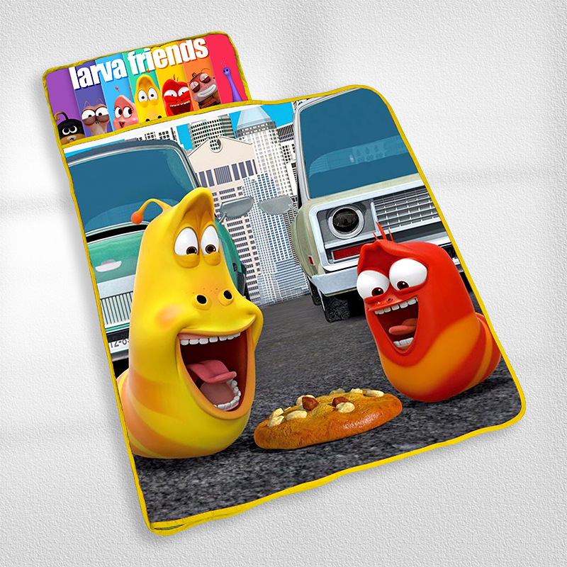 Customized kindergarten nap MATS, portable one-piece mattresses for children, and thickened cartoon printed sleeping bags for children to prevent catching a cold Specification image